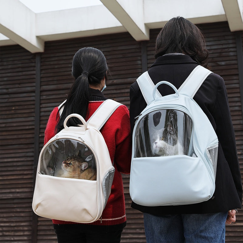 Portable Pet Backpack Astronaut Bag With Heating Ventilation System