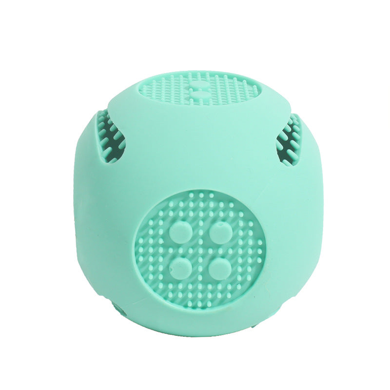 Bite Resistant Puzzle Food Dispensing Silicone Pet Toy Ball