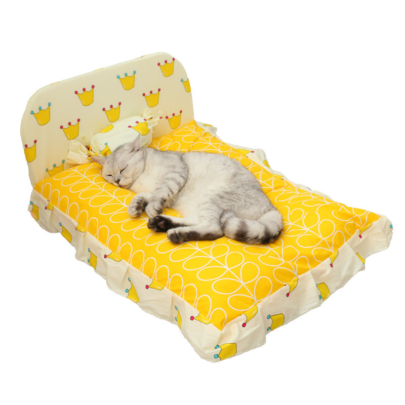 Soft Pet Bed For Small Breed Teddy Style Cozy Sleeping Nest