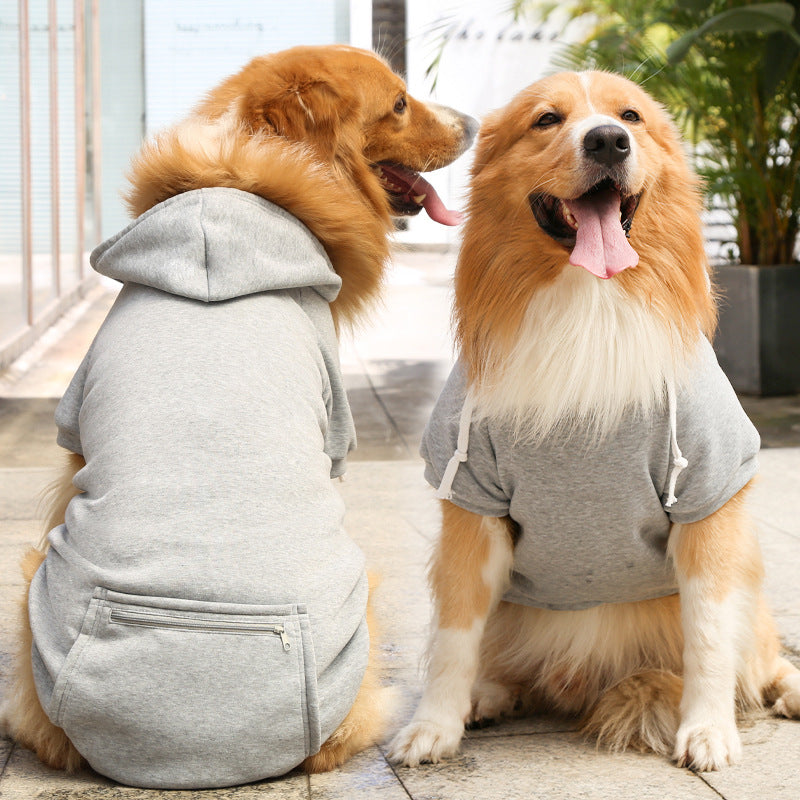 Fashion Pet Simple Zipper Pocket Sweater
