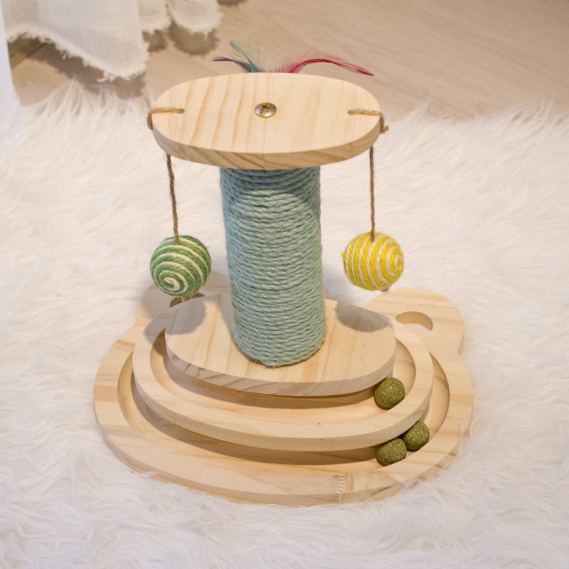 Interactive Maze Ball Pet Scratcher Toy For Activity And Play