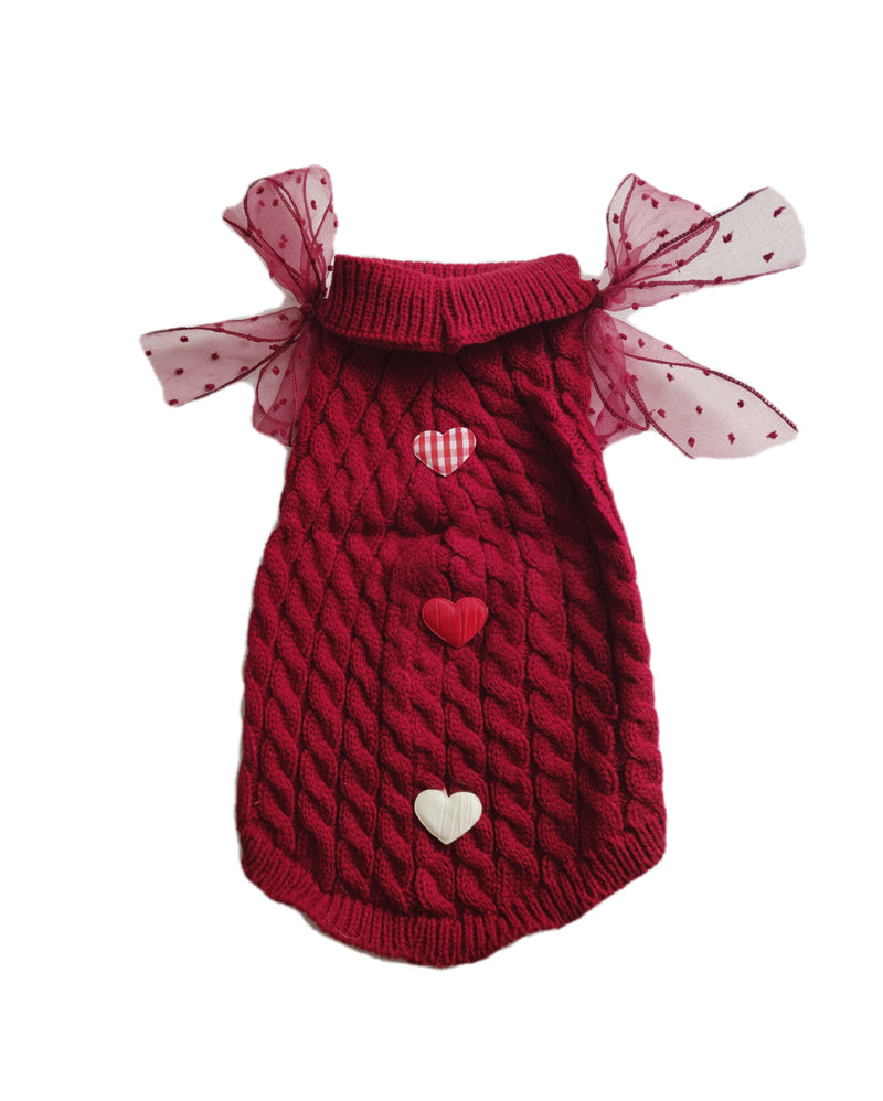 Pet Cute Warm Sweater For New Year Festive Celebration