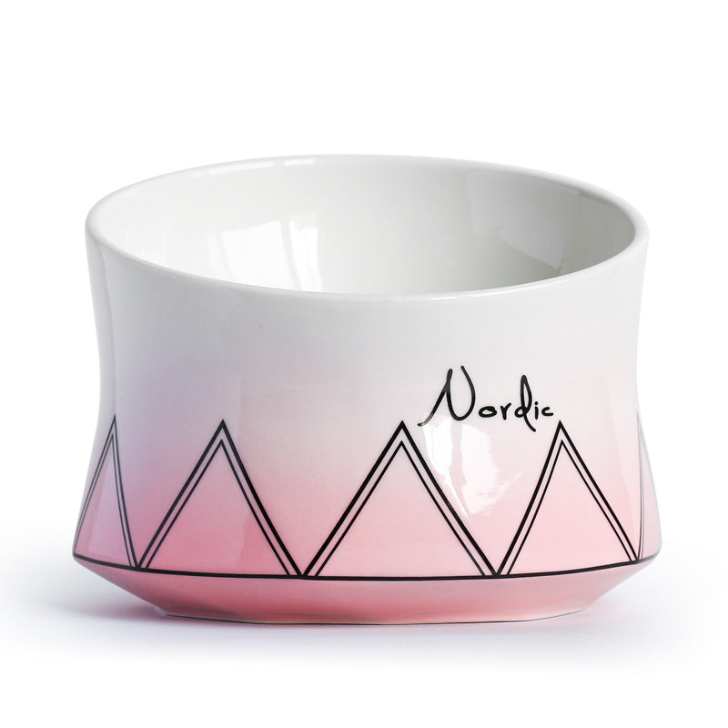 Ceramic pet bowl