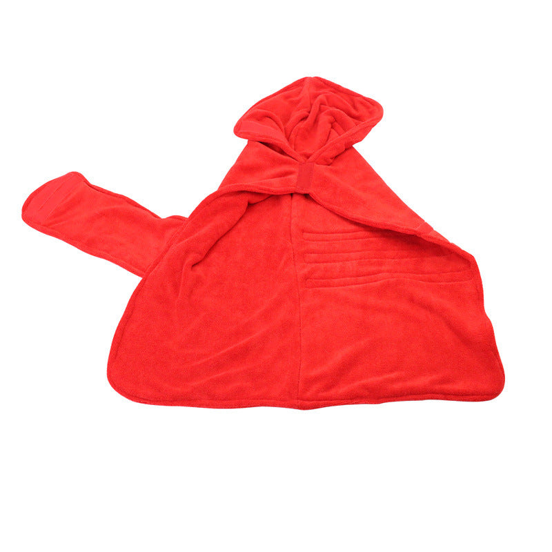 Waist Wrapped Microfiber Pet Bath Drying Clothes For Quick Absorption