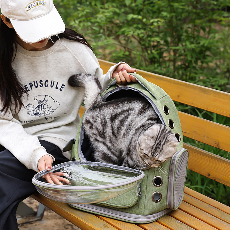 Portable Backpack Transparent Space Capsule Backpack  Diaper Bag