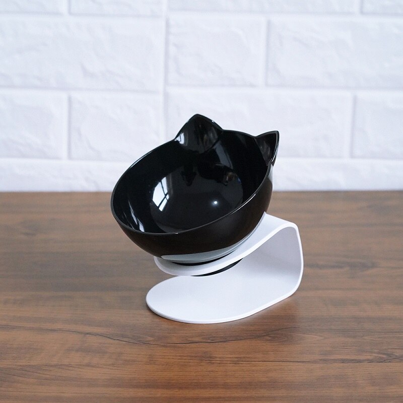Non Slip Double Bowl Raised Stand Pet Feeder Transparent Food And Water Station
