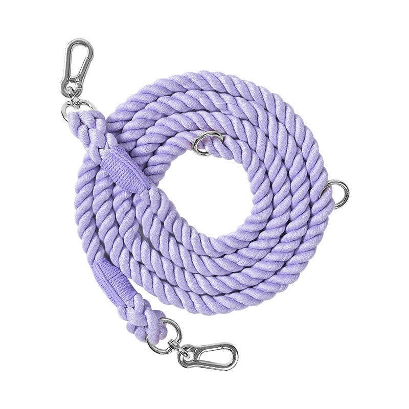 Multifunctional Braided Double Ended Pet Leash Control Lead