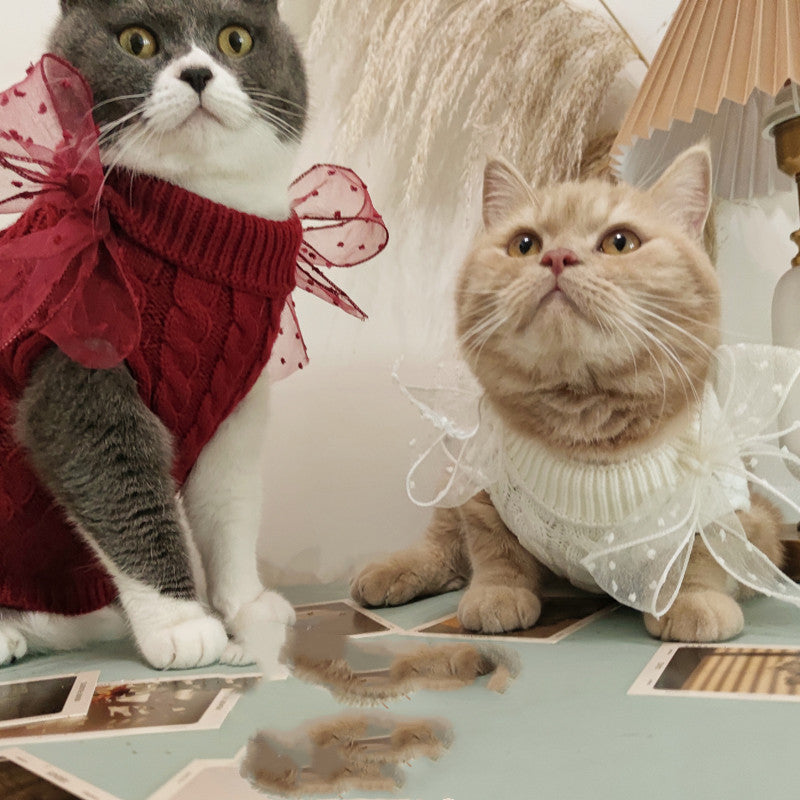 Pet Cute Warm Sweater For New Year Festive Celebration