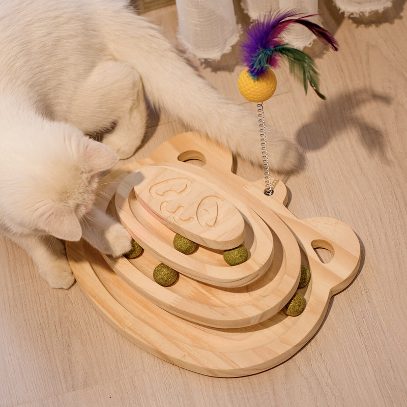 Interactive Maze Ball Pet Scratcher Toy For Activity And Play