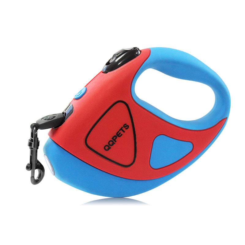 Automatic Retractable Pet Leash With LED Light Safety Control Rope