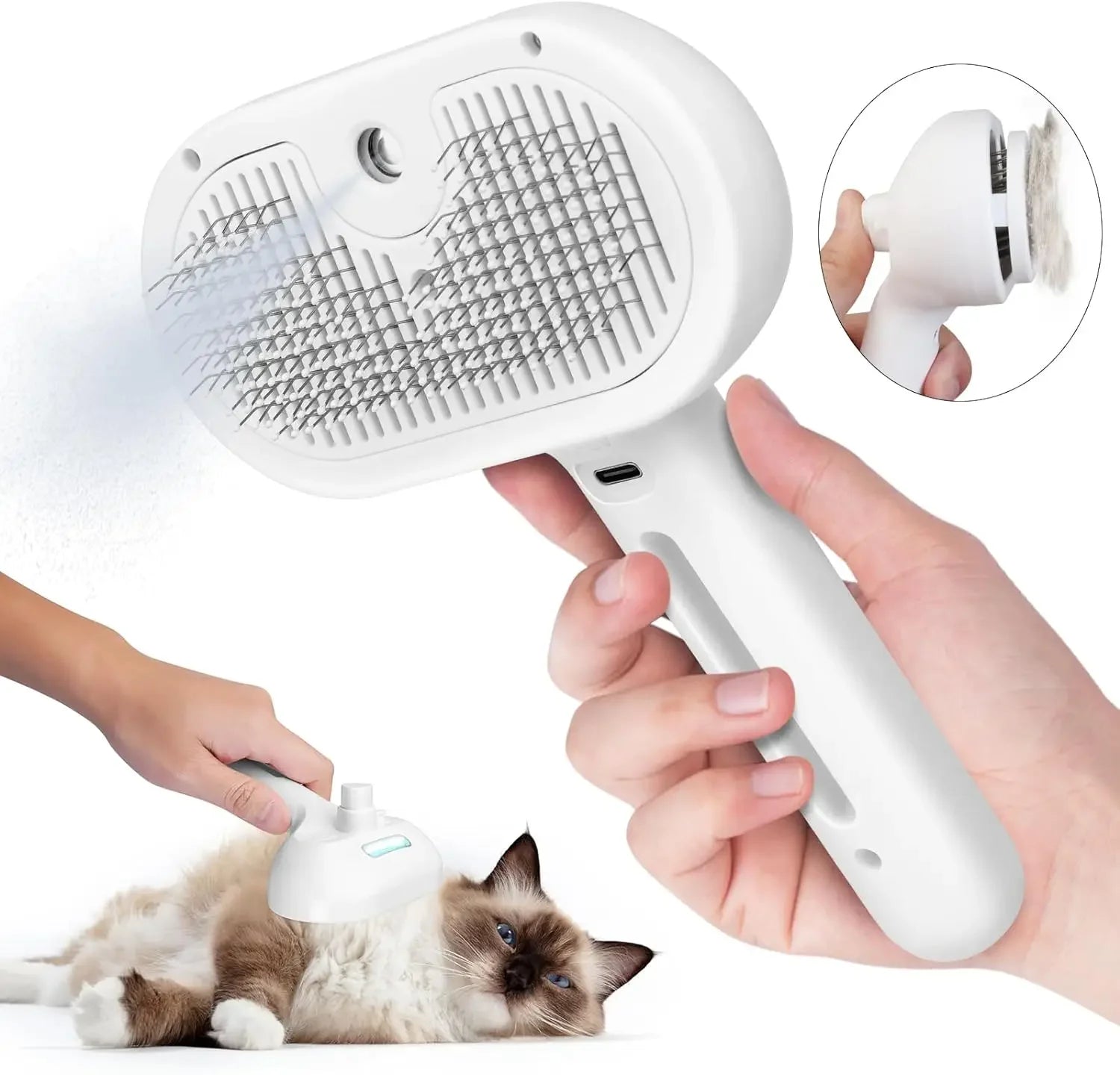 Pet Spray Hair Comb Grooming Brush Dematting Hair Remover Tool