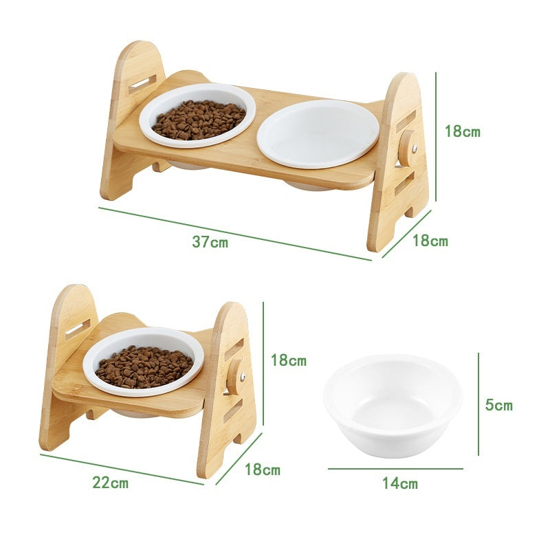 Pet Angled Bowl Cervical Spine Protection Drinking Feeding Bowl