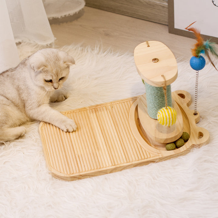 Interactive Maze Ball Pet Scratcher Toy For Activity And Play