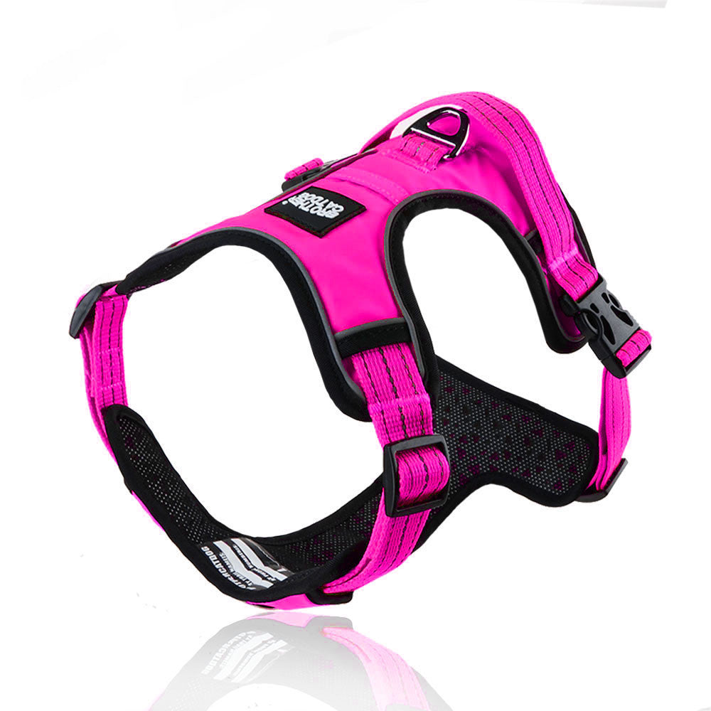 Reflective Breathable Vest Type Pet Leash Walking Harness Lead
