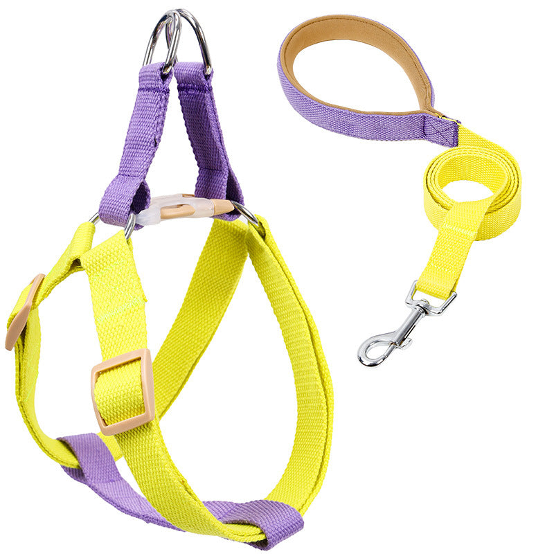 Vest Style Pet Drawstring Leash Walking Harness Lead