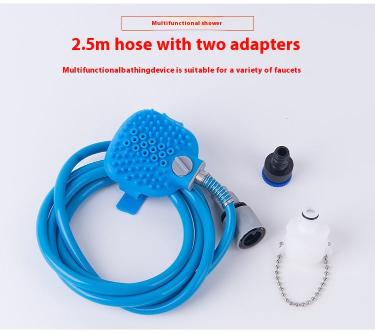 Silicone Pet Bathing Gloves Handheld Pet Shower Massage Brush Tool
