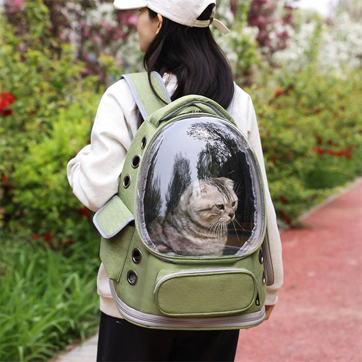 Portable Backpack Transparent Space Capsule Backpack  Diaper Bag
