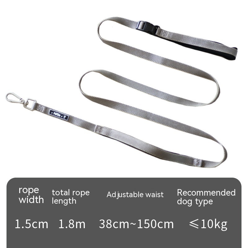 Multifunctional 1.8M Pet Leash Running Traction Lead
