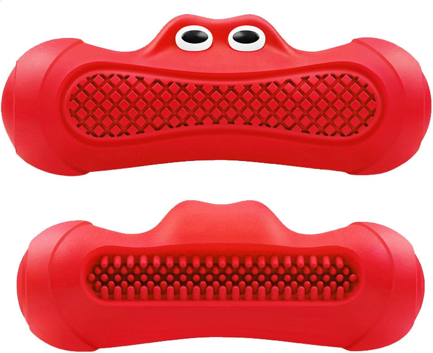 Vocal Rugby Pet Toy Natural Rubber Teething Chew Resistant Design