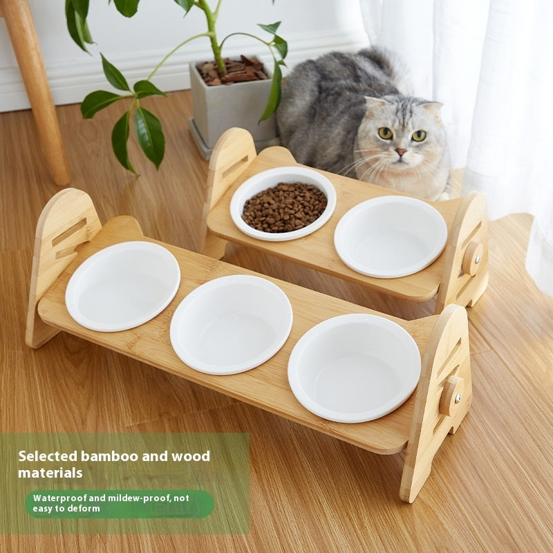 Pet Angled Bowl Cervical Spine Protection Drinking Feeding Bowl