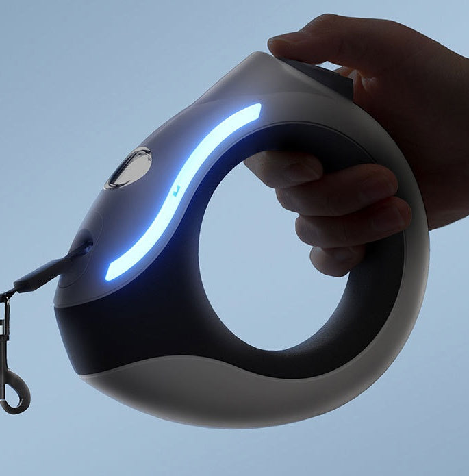 LED Light Retractable Pet Leash Automatic Traction Rope