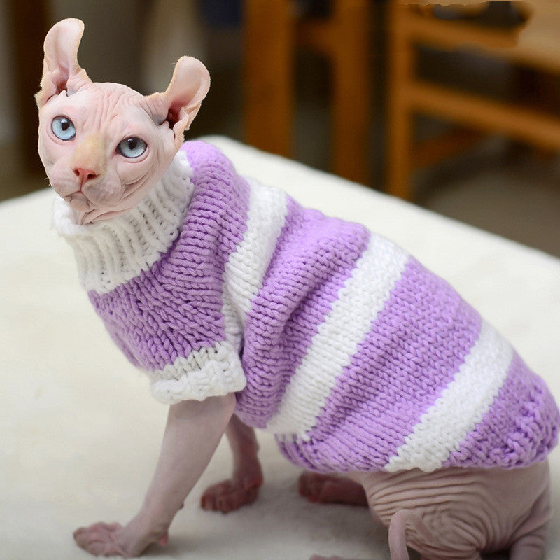 Hairless Warm Sweater Pet Clothes