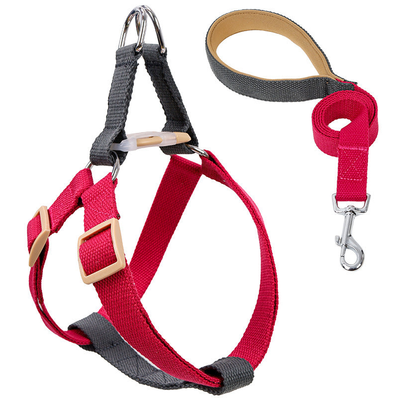 Vest Style Pet Drawstring Leash Walking Harness Lead