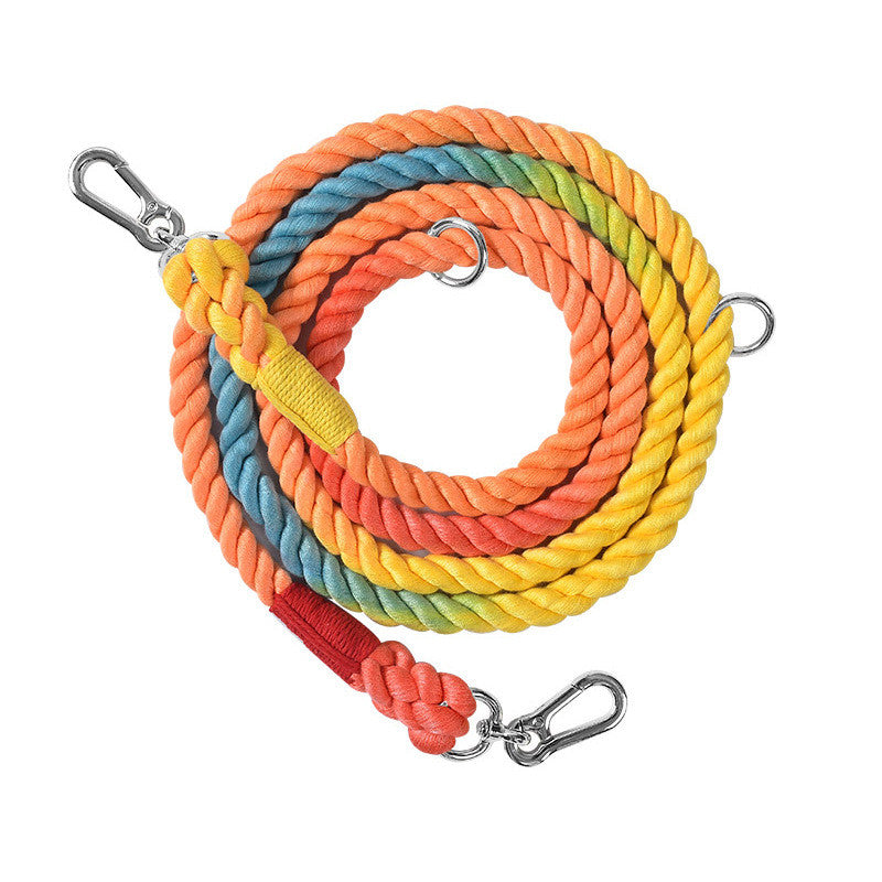 Multifunctional Braided Double Ended Pet Leash Control Lead