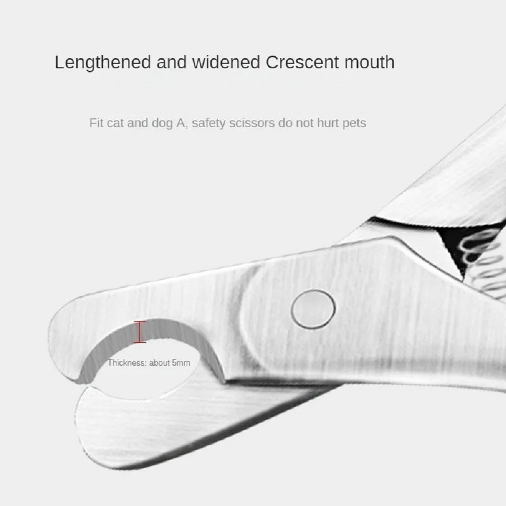 Professional Pet Nail Clipper Stainless Steel Safety Grooming Trimmer For Pets