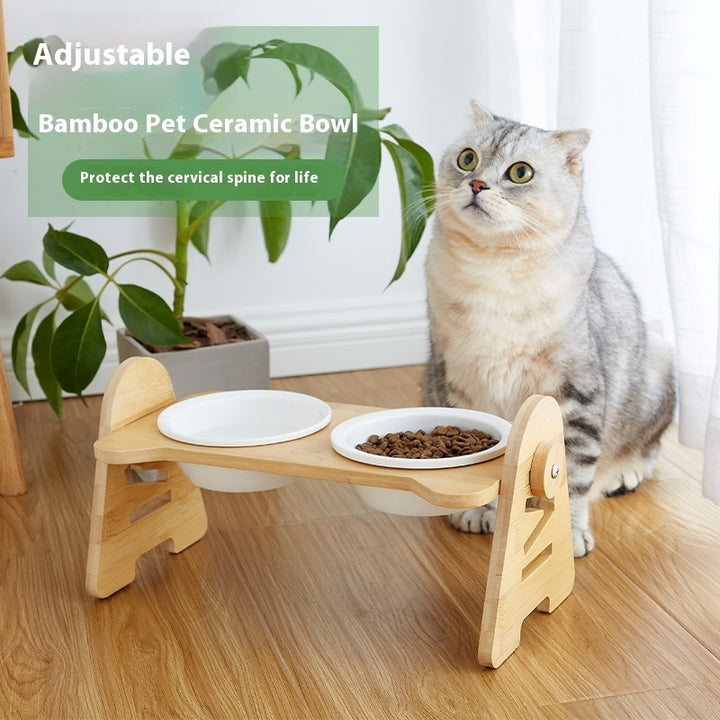 Pet Angled Bowl Cervical Spine Protection Drinking Feeding Bowl