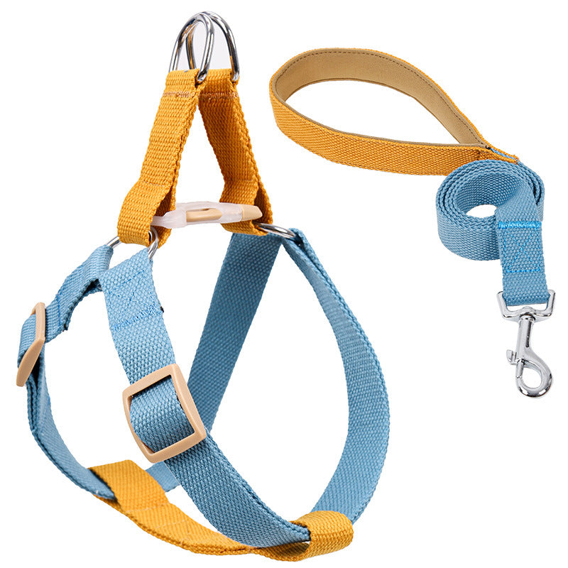 Vest Style Pet Drawstring Leash Walking Harness Lead