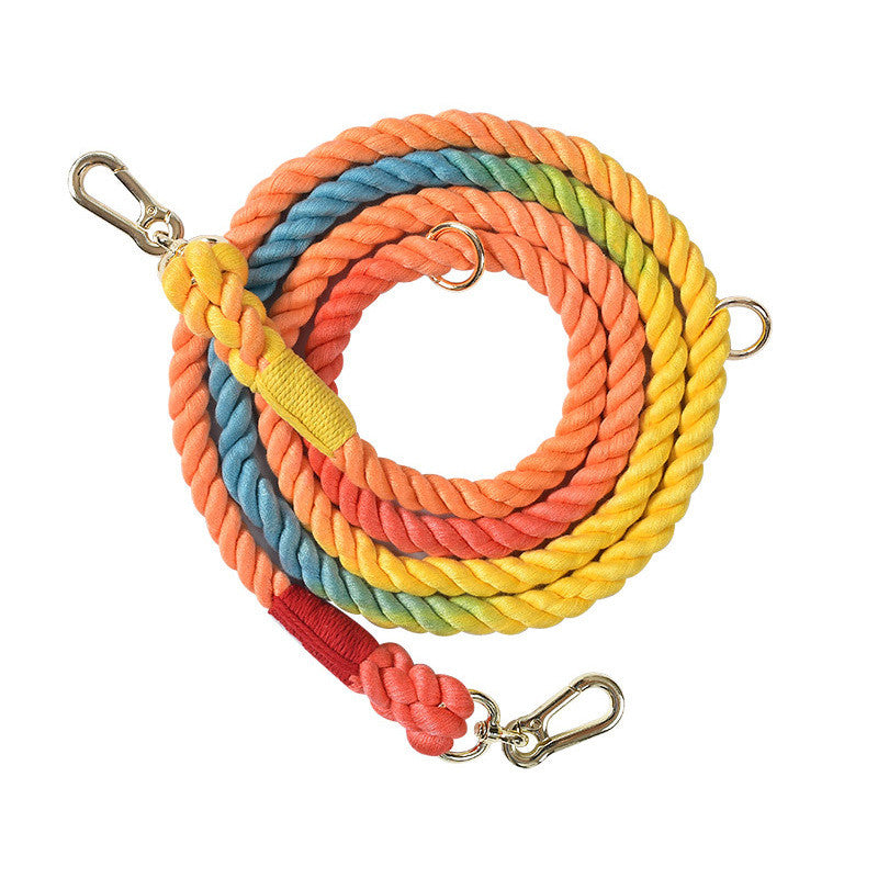 Multifunctional Braided Double Ended Pet Leash Control Lead
