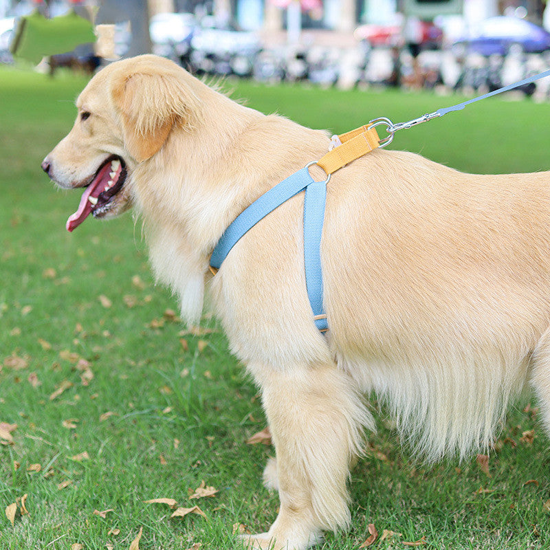 Vest Style Pet Drawstring Leash Walking Harness Lead