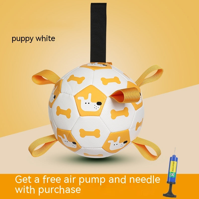 Interactive Pet Football Toy Outdoor Training Chew Teething Ball