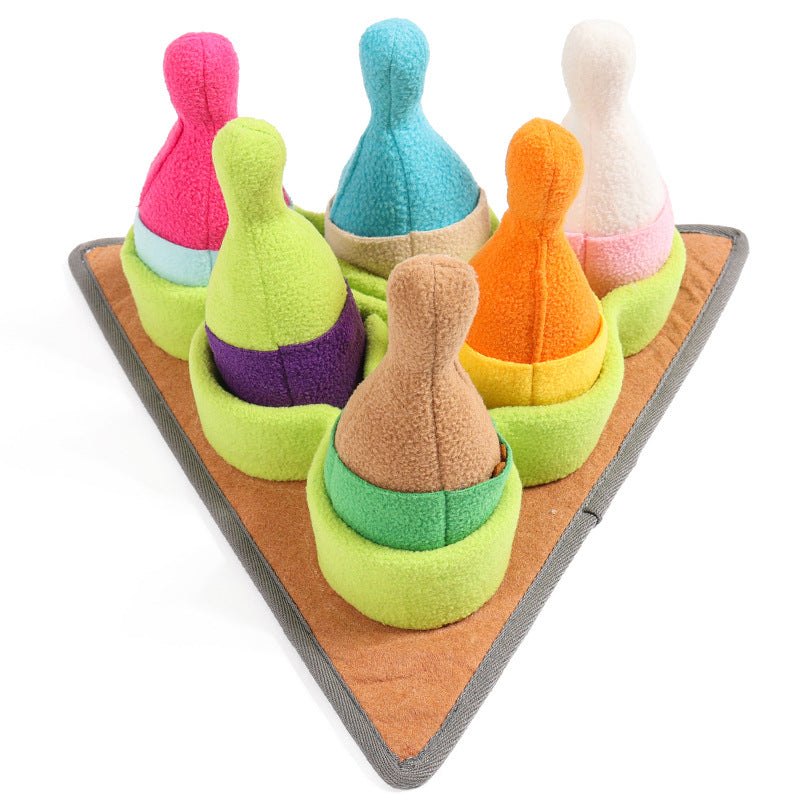 Interactive Pet Puzzle Food Dispensing Sports Training Bowling Toy