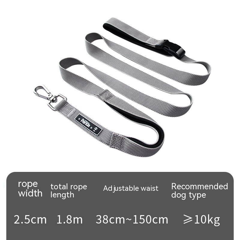 Multifunctional 1.8M Pet Leash Running Traction Lead