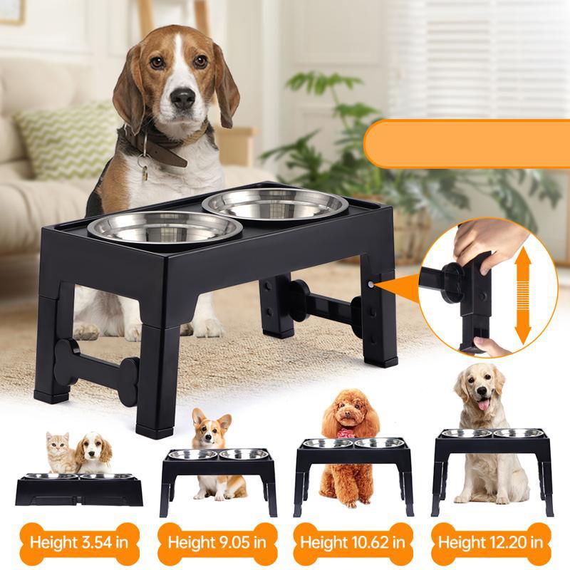 Pet Elevated Feeding Bowl Anti-Tip Neck Protection Medium Large Use