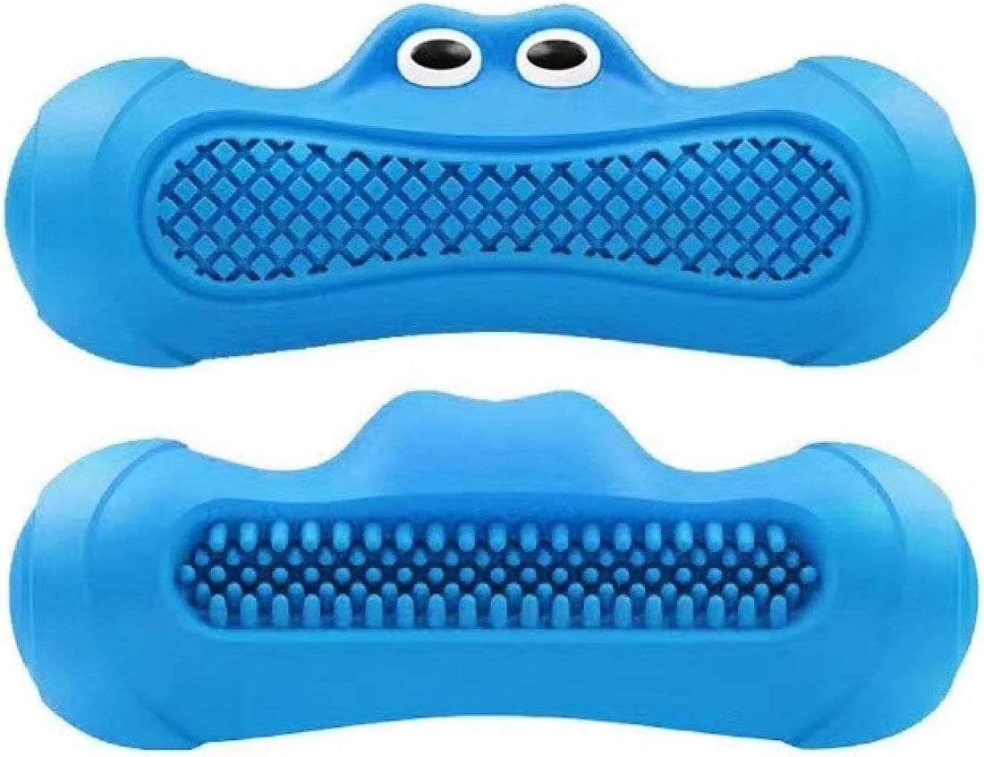 Vocal Rugby Pet Toy Natural Rubber Teething Chew Resistant Design