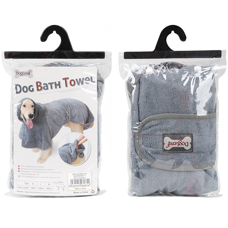 Pet Bathrobe Cotton Towel Is Highly Absorbent