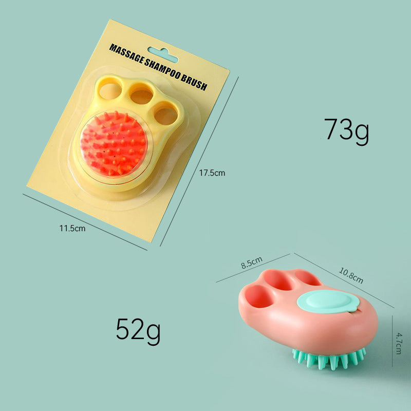 Pet Bath Brush Massage Comb Grooming Tool For Pet Care