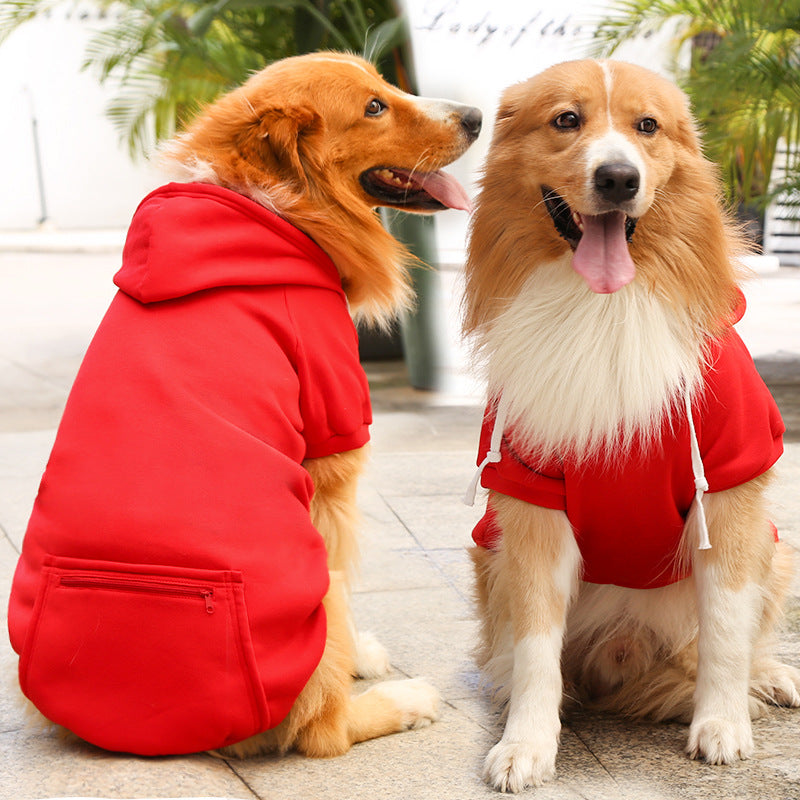 Fashion Pet Simple Zipper Pocket Sweater