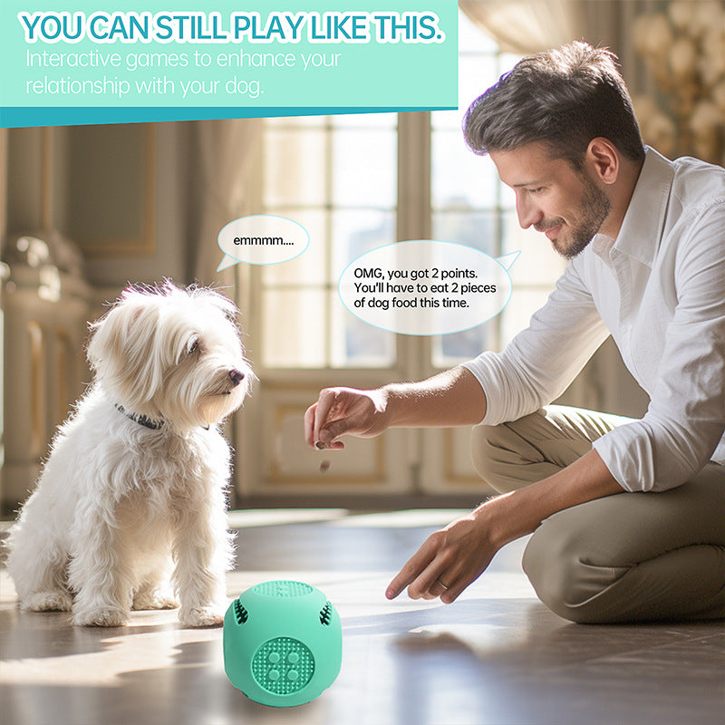 Bite Resistant Puzzle Food Dispensing Silicone Pet Toy Ball