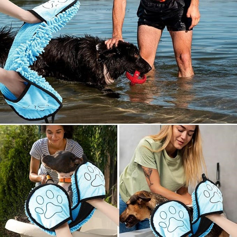 Super Absorbent Quick Drying Pet Bath Towel For Pet Care