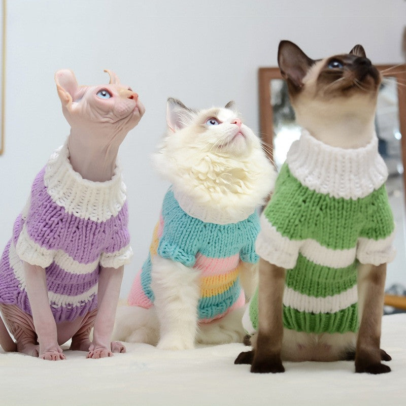 Hairless Warm Sweater Pet Clothes