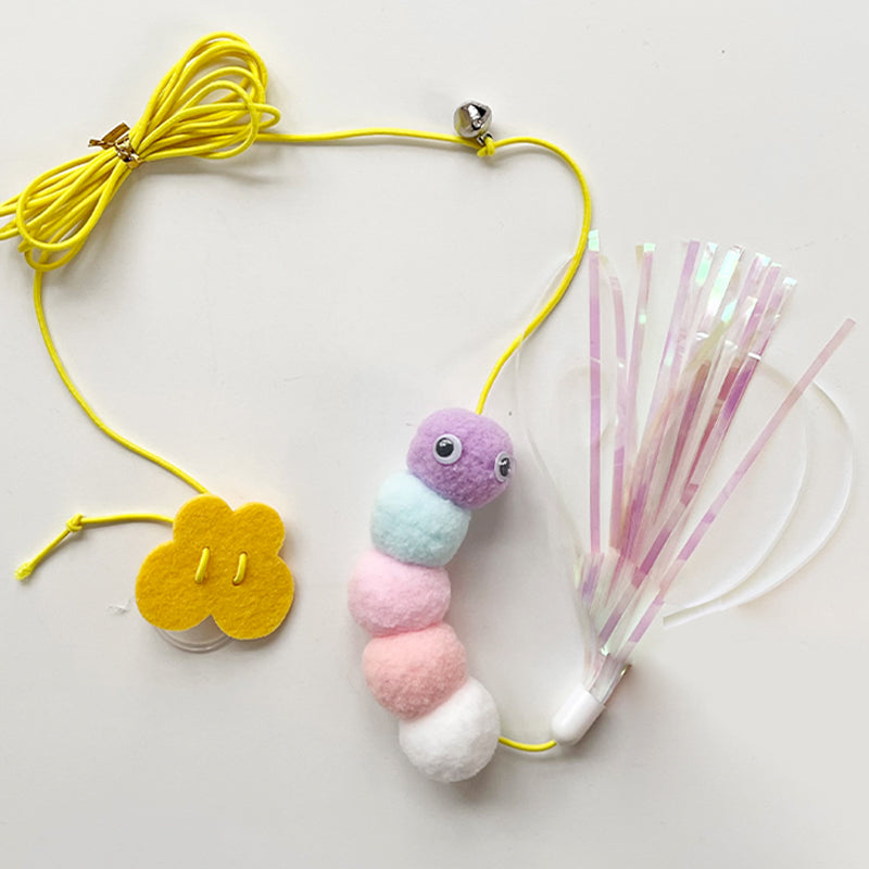 Interactive Telescopic Hanging Mouse Rope Pet Toy For Play And Activity