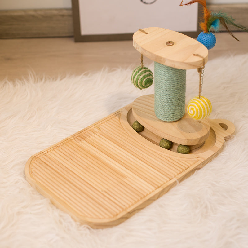 Interactive Maze Ball Pet Scratcher Toy For Activity And Play