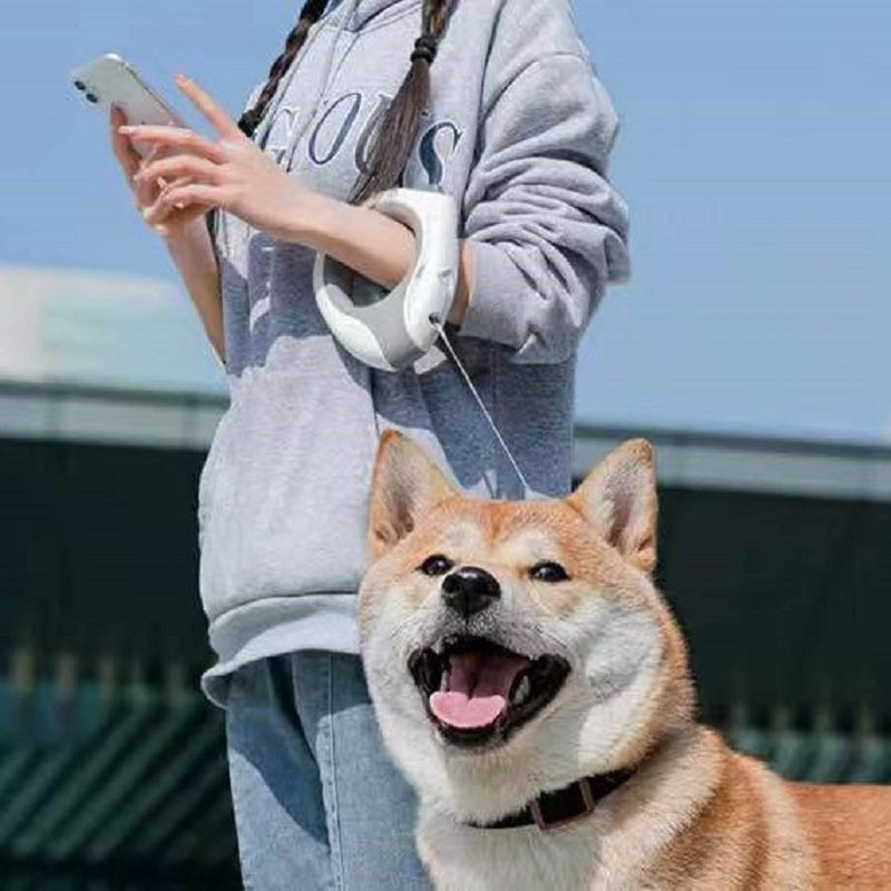 LED Light Retractable Pet Leash Automatic Traction Rope
