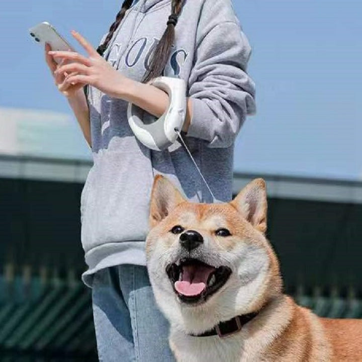 LED Light Retractable Pet Leash Automatic Traction Rope