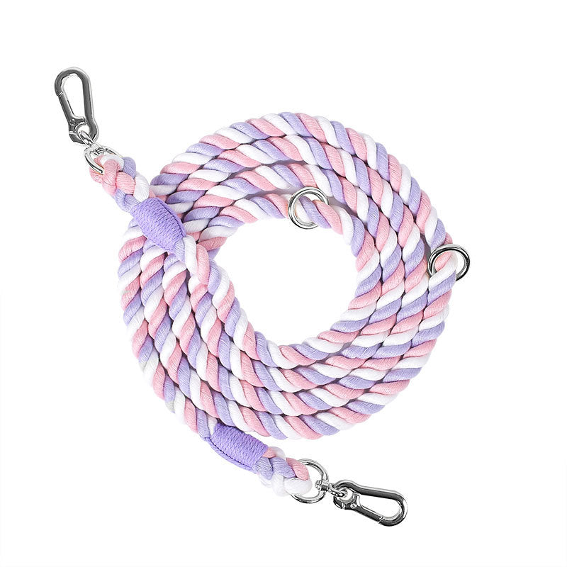 Multifunctional Braided Double Ended Pet Leash Control Lead