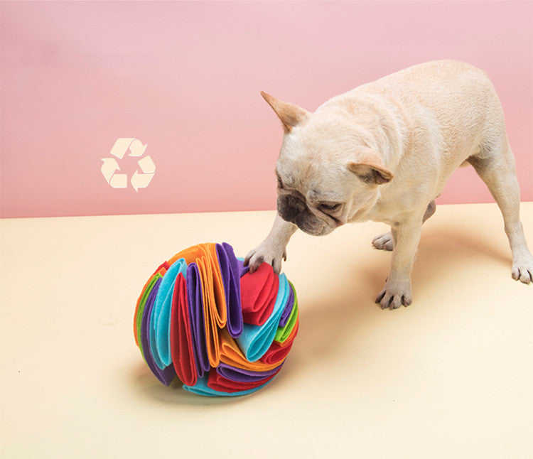 Foldable Food Leaking Interactive Smell Stimulation Pet Toy Ball